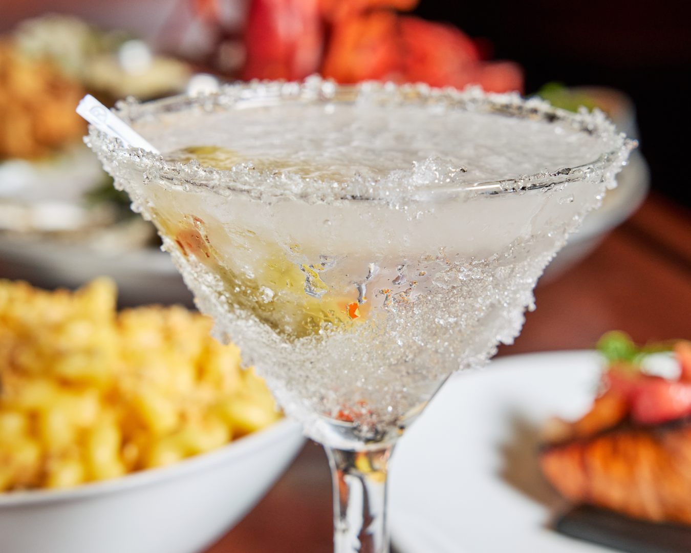 Classic icy martini cocktail at Grill 23 and Bar in Back Bay Boston