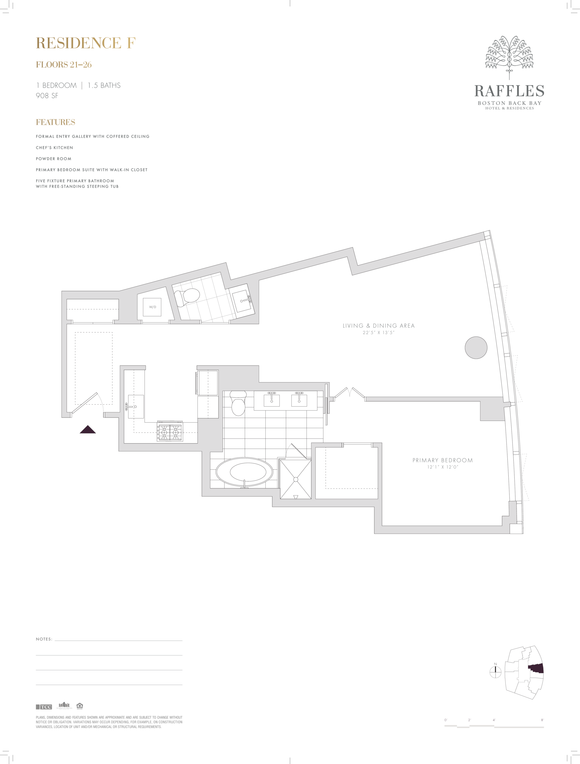 Raffles Residences Boston Residence G Floor Plan
