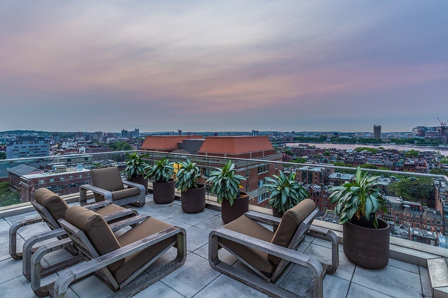 Mandarin Oriental Boston penthouse rooftop deck