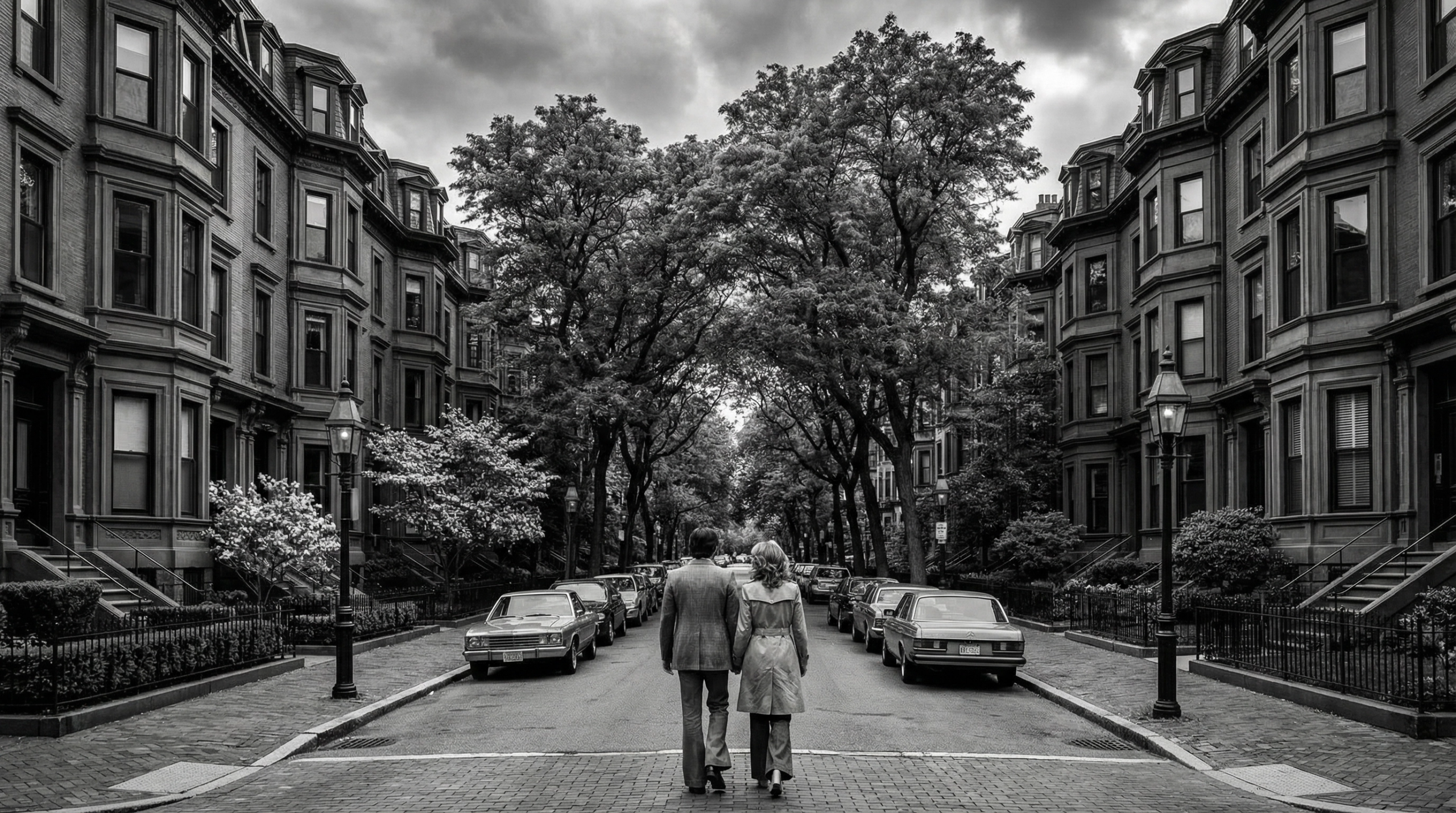 Marlborough Street brownstones