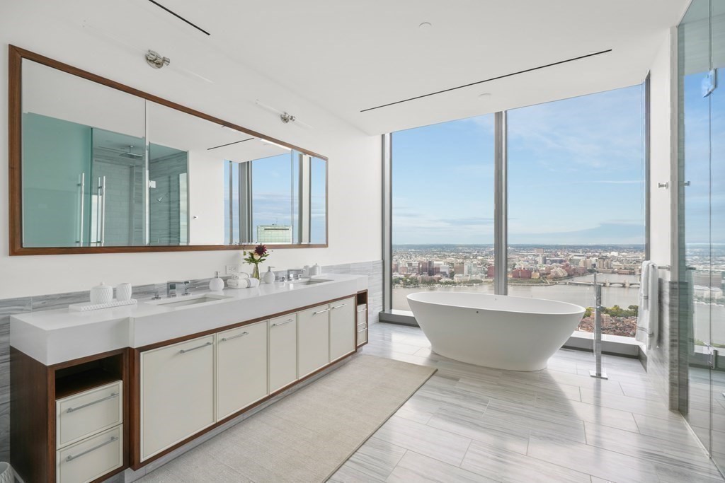 One Dalton Boston Marble Primary Bathroom