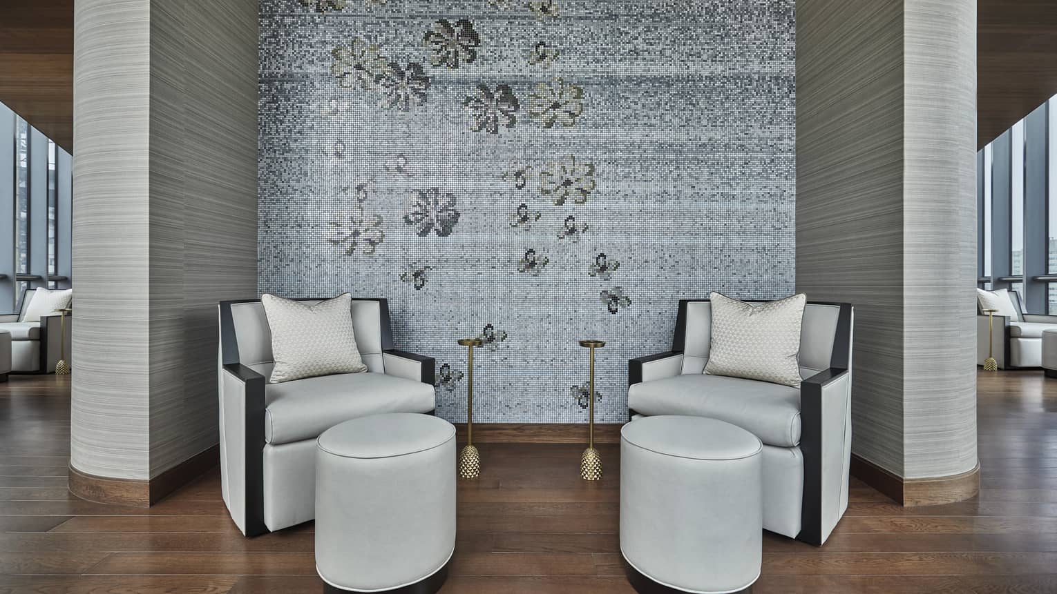 Spa relaxation lounge at One Dalton Four Seasons Private Residences Boston