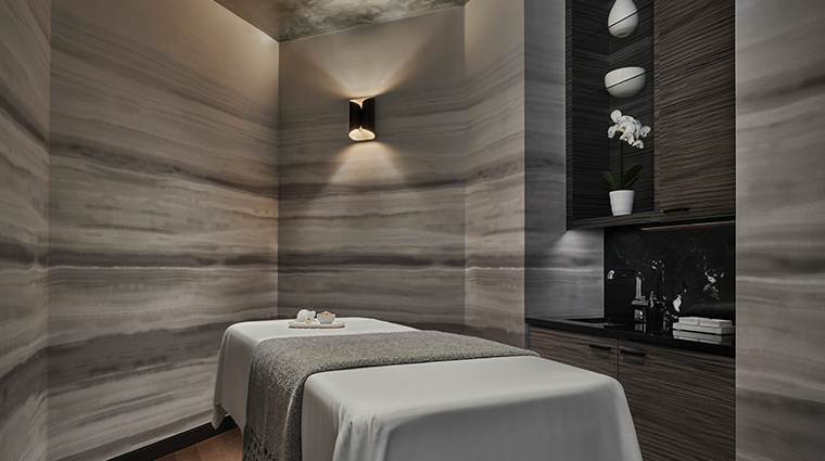 Four Seasons Spa treatment room at One Dalton Boston