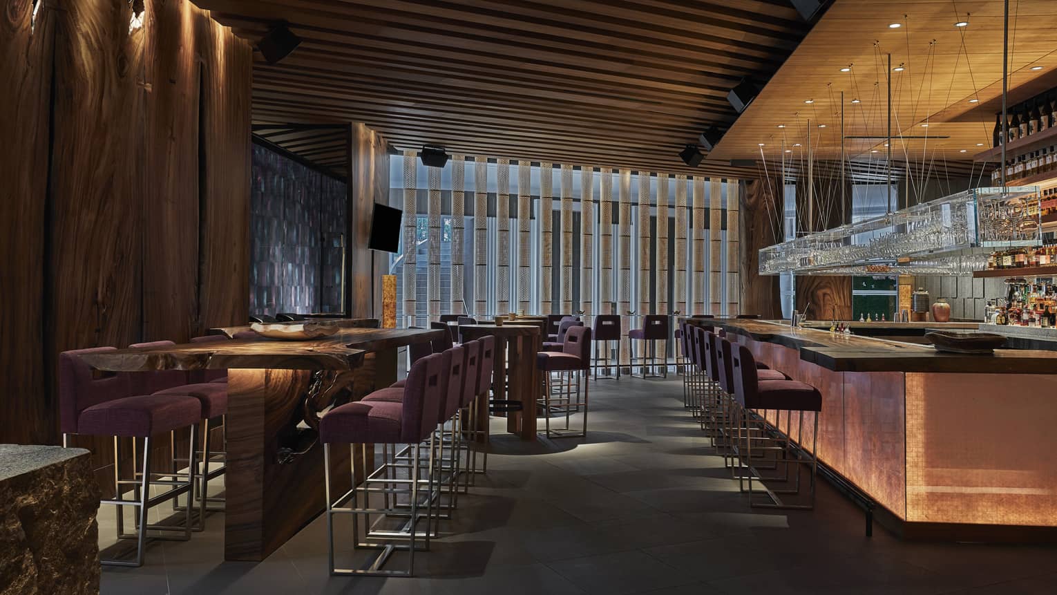 Trifecta cocktail bar at One Dalton Four Seasons Private Residences Boston