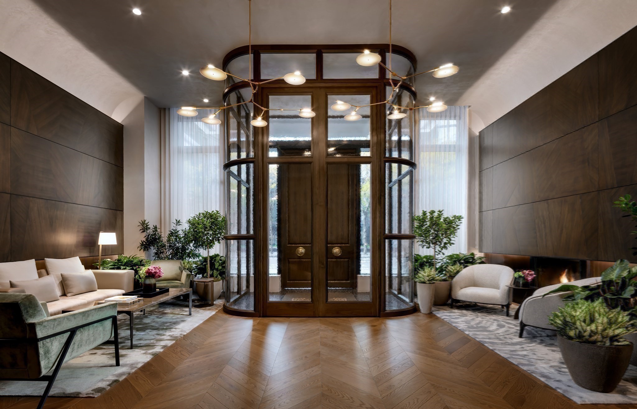 Raffles Residences Boston private resident lobby