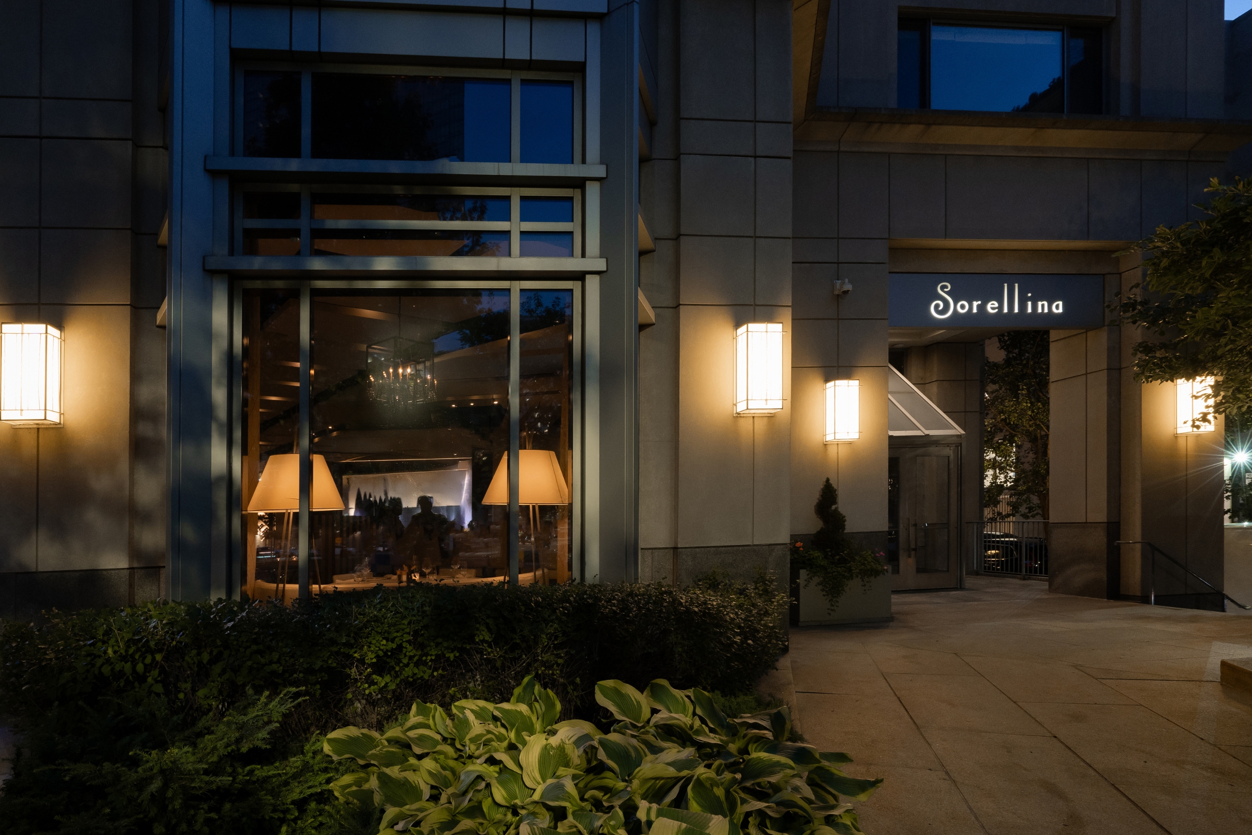 Sorellina entrance on Huntington Avenue Back Bay Boston