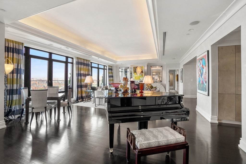 Luxury Condo Living Room at Mandarin Oriental Back Bay